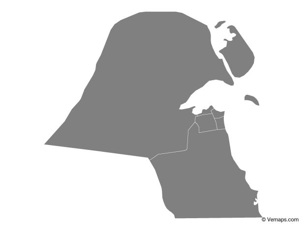 خريطة الكويت